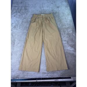 Anthropologie Pants Womens Size 0 Brown Wide Leg Pockets 29x31 C215